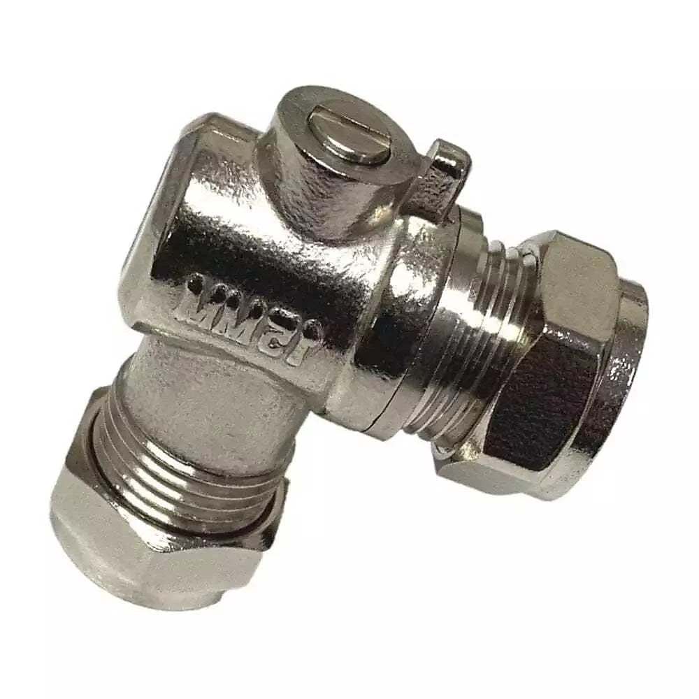 Chrome Angled Isolating Valve